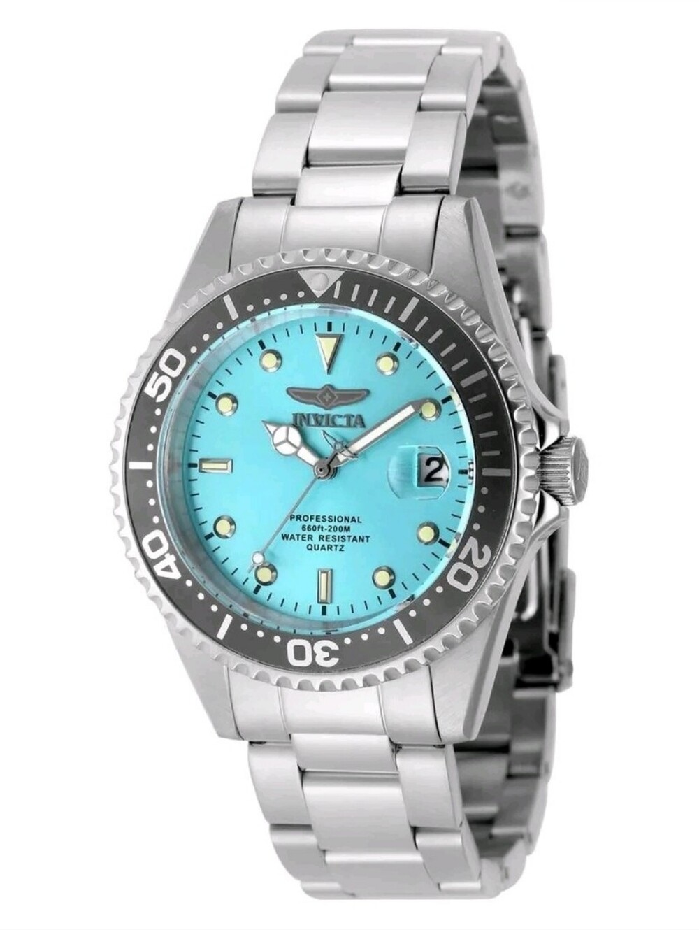 NEW Invicta Pro Diver Anchoris Men's Womens Turquoise Watch 37.5mm Steel (48726)
